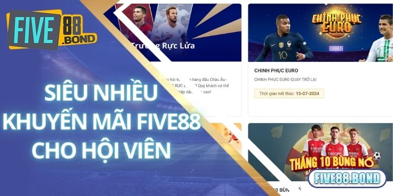 Khuyến Mãi Five88 2 Siêu nhiều khuyến mãi Five88 cho hội viên